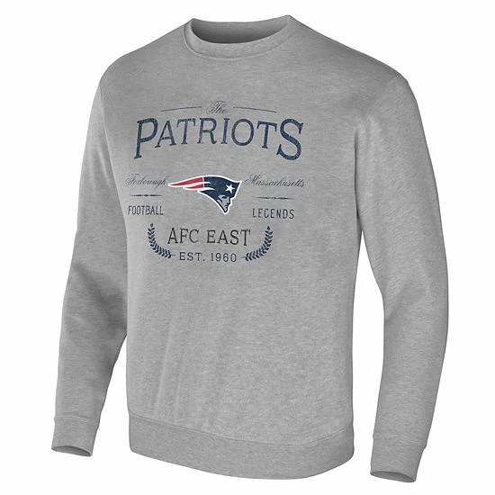 Wholesale ๐ Unbranded Men's NFL X Darius Rucker Collection By Fanatics Heather Gray New England Patriots Pullover Sweatshirt ๐ - Image 3