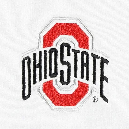 Discount ✨ Unbranded 👩 Women's White/Scarlet Ohio State Buckeyes Plus Size Contrast Dolman Sleeve Pullover Hoodie 🧨 - Image 5