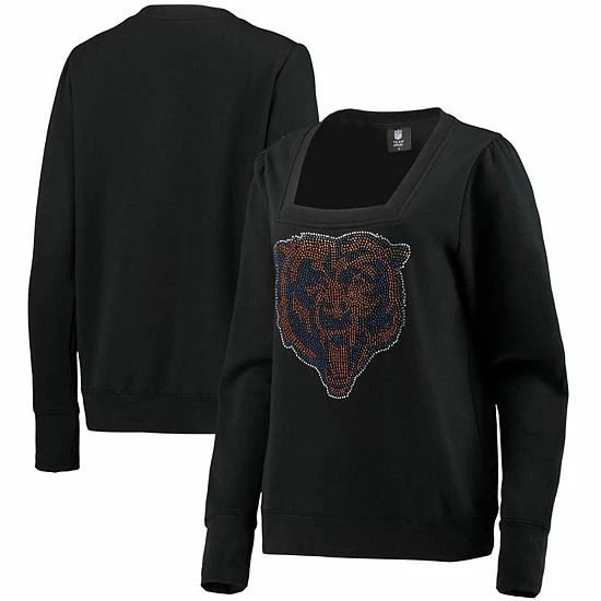 Top 10 โค๏ธ Unbranded ๐ฉ Women's Cuce Black Chicago Bears Winners Square Neck Pullover Sweatshirt โ๏ธ - Image 2