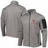 Hot Sale 💯 Unbranded Men's Dunbrooke Heather Charcoal Tampa Bay Buccaneers Freestyle 🧥 Coated Tech Fleece Full-Zip Jacket 🎉