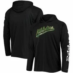 Top 10 😀 Unbranded Men's Columbia Black Oakland Athletics Terminal Tackle Omni-Shade Raglan Pullover Hoodie 😀