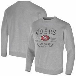 Hot Sale 🥰 Unbranded Men's NFL X Darius Rucker Collection By Fanatics Heather Gray San Francisco 49ers Pullover Sweatshirt 💯