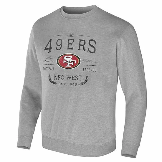 Hot Sale 🥰 Unbranded Men's NFL X Darius Rucker Collection By Fanatics Heather Gray San Francisco 49ers Pullover Sweatshirt 💯 - Image 3