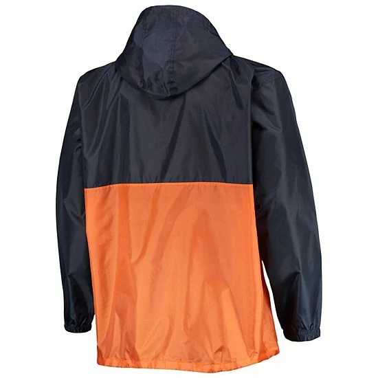 Top 10 โ๏ธ Unbranded Men's Navy/Orange Houston Astros Big & Tall Split Body Anorak Half-Zip Jacket ๐ - Image 4