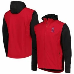 New ✨ Unbranded Men's Dunbrooke Red/Black Los Angeles Angels Alpha Full-Zip Jacket 🎉