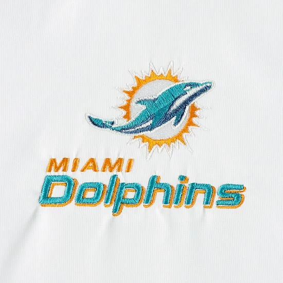 Hot Sale ๐คฉ Unbranded Men's Dunbrooke White Miami Dolphins Hurricane Raglan Full-Zip Windbreaker Jacket ๐ฅฐ - Image 5