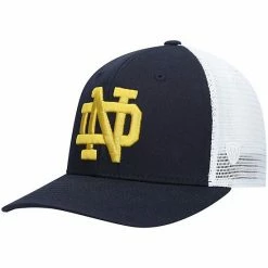 Best deal ✨ Unbranded Men's Top Of The World Navy Notre Dame Fighting Irish Trucker Snapback Hat 👍