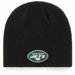 Deals 🥰 Unbranded Men's '47 Black New York Jets Primary Logo Knit Beanie 🧨
