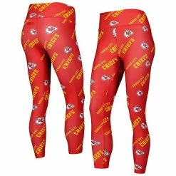 New ⌛ Unbranded 👩 Women's Concepts Sport Red Kansas City Chiefs Breakthrough Allover Print Leggings 😉