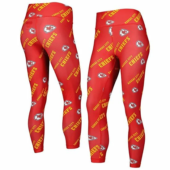 New โ Unbranded ๐ฉ Women's Concepts Sport Red Kansas City Chiefs Breakthrough Allover Print Leggings ๐