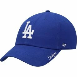 Deals 😍 Unbranded 👩 Women's '47 Royal Los Angeles Dodgers Team Miata Clean Up Adjustable Hat 🧨