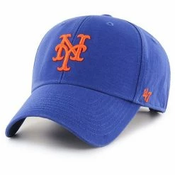New 🧨 Unbranded Men's '47 Royal New York Mets Legend MVP Adjustable Hat 💯