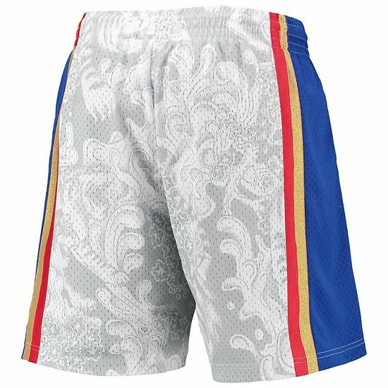 Brand new 👏 Unbranded Men's Mitchell & Ness White Philadelphia 76ers Hardwood Classics Lunar New Year Swingman Shorts 🔥 - Image 4
