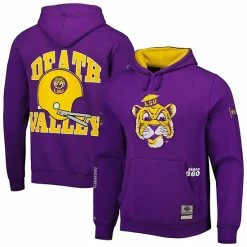 Best Pirce 👍 Unbranded Men's Mitchell & Ness Purple LSU Tigers Team Origins Pullover Hoodie 😉