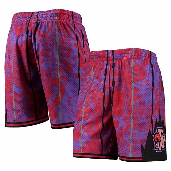 Wholesale ๐ Unbranded Men's Mitchell & Ness Purple Toronto Raptors Hardwood Classics Lunar New Year Swingman Shorts โ