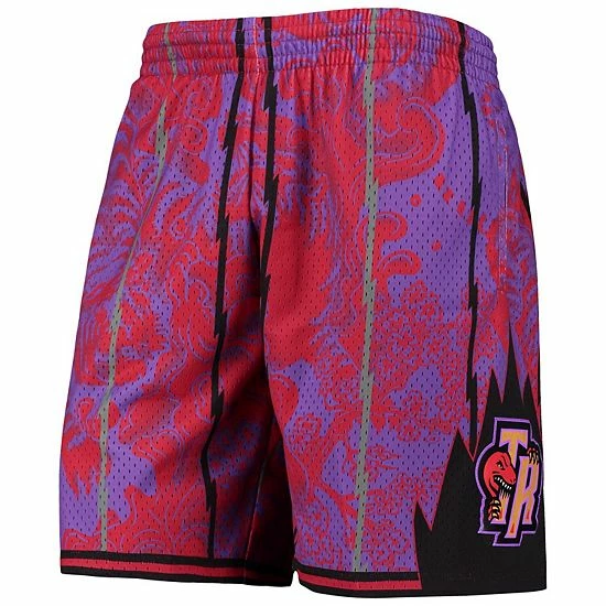 Wholesale ๐ Unbranded Men's Mitchell & Ness Purple Toronto Raptors Hardwood Classics Lunar New Year Swingman Shorts โ - Image 3