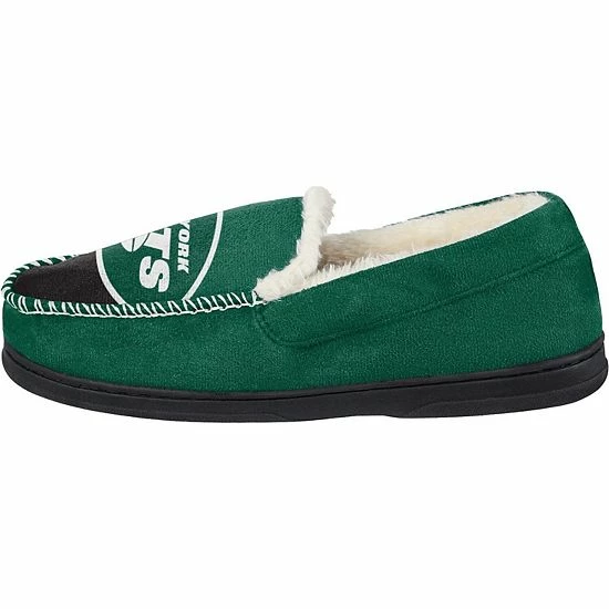 Coupon ๐ฏ Unbranded Men's FOCO New York Jets Colorblock Moccasin Slippers ๐ - Image 3