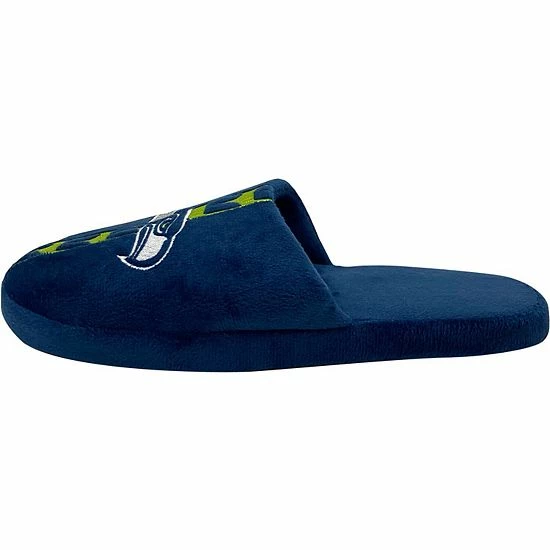Discount ⌛ Unbranded Men's FOCO Seattle Seahawks Striped Team Slippers 👏 - Image 3