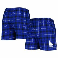 Best deal ✨ Unbranded Men's Concepts Sport Royal/Black Los Angeles Dodgers Ledger Flannel Boxers 🥰