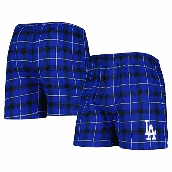 Best deal ✨ Unbranded Men's Concepts Sport Royal/Black Los Angeles Dodgers Ledger Flannel Boxers 🥰