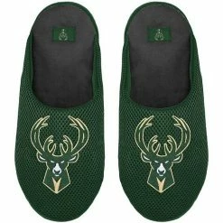 Best Pirce 😉 Unbranded Men's FOCO Milwaukee Bucks Big Logo Colorblock Mesh Slippers 😍