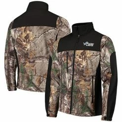 Best Sale 🛒 Unbranded Men's Dunbrooke Realtree Camo/Black Detroit Lions Circle Hunter Softshell Full-Zip Jacket 👏
