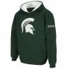 Flash Sale 🔔 Unbranded Youth Stadium Athletic Green Michigan State Spartans Big Logo Pullover Hoodie 🎁