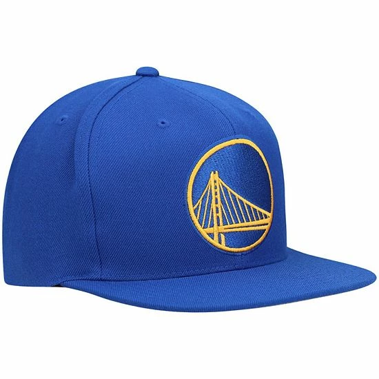 Promo โค๏ธ Unbranded Men's Mitchell & Ness Royal Golden State Warriors Team Ground Snapback Hat ๐ - Image 4