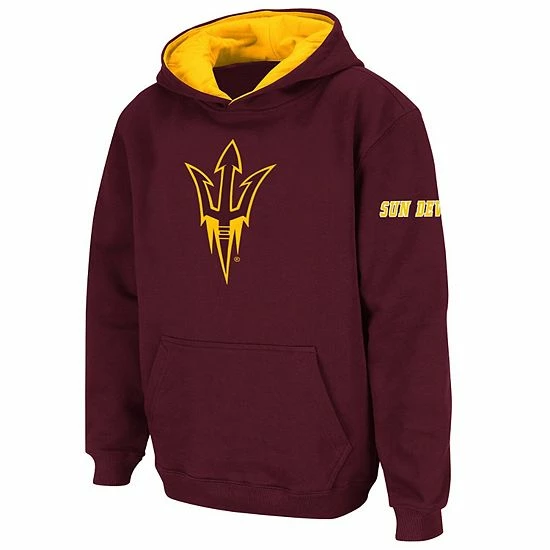 Best Pirce โ๏ธ Unbranded Youth Stadium Athletic Maroon Arizona State Sun Devils Big Logo Pullover Hoodie ๐