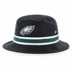 Brand new 🎉 Unbranded Men's '47 Black Philadelphia Eagles Striped Bucket Hat 🥰