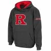 Deals 🔔 Unbranded Youth Stadium Athletic Charcoal Rutgers Scarlet Knights Big Logo Pullover Hoodie 💯