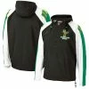 New 🛒 Unbranded Men's Mitchell & Ness Black Milwaukee Bucks Hardwood Classics Anorak Half-Zip Pullover Hoodie Windbreaker Jacket 🎉