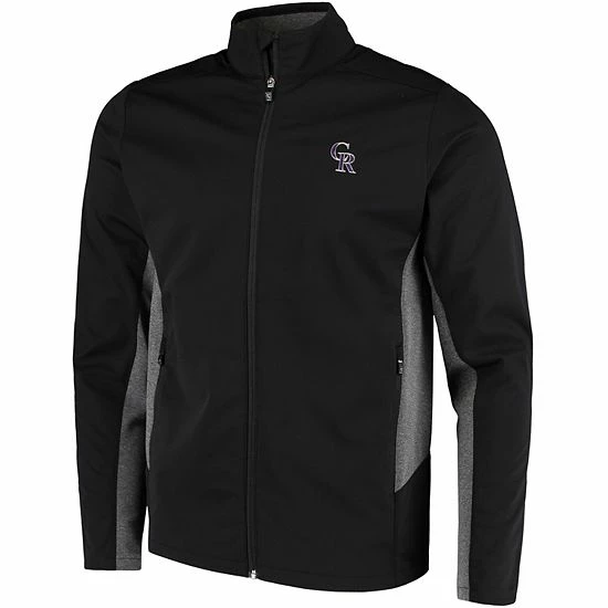 Wholesale ๐ Unbranded Men's Cutter & Buck Black Colorado Rockies Navigate WeatherTec Full-Zip Jacket ๐งจ - Image 3