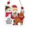 New 👍 Unbranded Love Laughter Friends Santa 🎄 Christmas Ornament 🎁