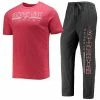 Top 10 🤩 Unbranded Men's Concepts Sport Heathered Charcoal/Crimson Alabama Crimson Tide Meter T-Shirt & Pants Sleep Set ✔️