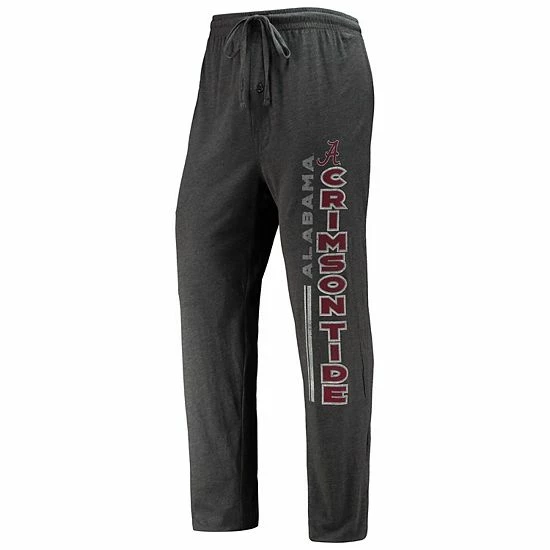 Top 10 🤩 Unbranded Men's Concepts Sport Heathered Charcoal/Crimson Alabama Crimson Tide Meter T-Shirt & Pants Sleep Set ✔️ - Image 5