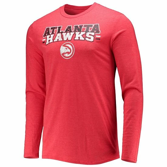 Promo 😍 Unbranded Men's Concepts Sport Black/Red Atlanta Hawks Long Sleeve T-Shirt & Pants Sleep Set 🎁 - Image 3