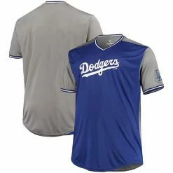 Best reviews of 👏 Unbranded Men's Profile Royal/Light Blue Los Angeles Dodgers Solid V-Neck T-Shirt 🔥