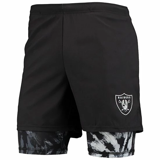 Outlet ๐ฏ Unbranded Men's FOCO Black Las Vegas Raiders Running Shorts โ - Image 3