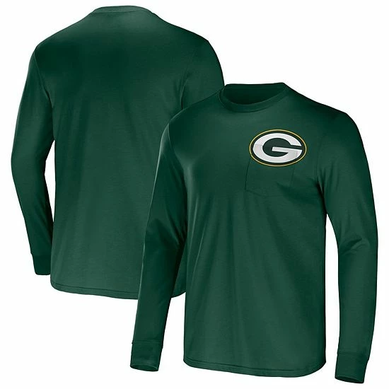 Outlet ๐ Unbranded Men's NFL X Darius Rucker Collection By Fanatics Green Green Bay Packers Team Long Sleeve T-Shirt โ - Image 2