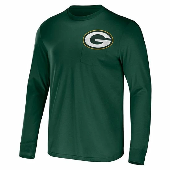 Outlet ๐ Unbranded Men's NFL X Darius Rucker Collection By Fanatics Green Green Bay Packers Team Long Sleeve T-Shirt โ - Image 3