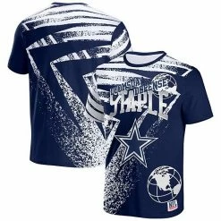 Best Sale 😀 Unbranded Men's NFL X Staple Navy Dallas Cowboys All Over Print T-Shirt 💯