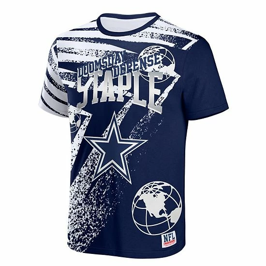 Best Sale ๐ Unbranded Men's NFL X Staple Navy Dallas Cowboys All Over Print T-Shirt ๐ฏ - Image 3