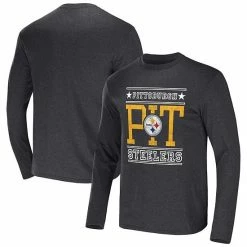 Best reviews of 👍 Unbranded Men's NFL X Darius Rucker Collection By Fanatics Heathered Charcoal Pittsburgh Steelers Long Sleeve T-Shirt ✨