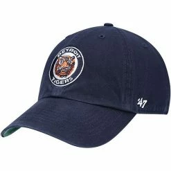 Wholesale 🎉 Unbranded Men's '47 Navy Detroit Tigers Cooperstown Collection Franchise Logo Fitted Hat 🎁