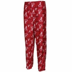Best deal 🔥 Unbranded Alabama Crimson Tide Youth Crimson Team Logo Flannel Pajama Pants 😀