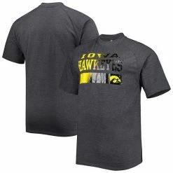 Best deal 🔥 Unbranded Men's Charcoal Iowa Hawkeyes Big & Tall Raglan T-Shirt 🧨