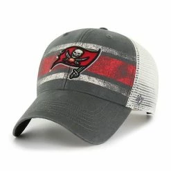 Deals 🎁 Unbranded Men's '47 Charcoal/White Tampa Bay Buccaneers Interlude MVP Trucker Snapback Hat ✔️