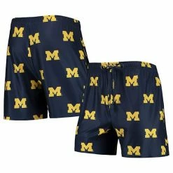 Best Sale 👏 Unbranded Men's Concepts Sport Navy Michigan Wolverines Flagship Allover Print Jam Shorts ✔️