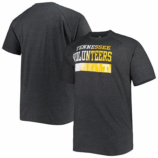 Hot Sale โจ Unbranded Men's Charcoal Tennessee Volunteers Big & Tall Raglan T-Shirt ๐ - Image 2